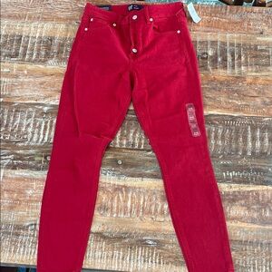 GAP Women's Red Skinny Jeans NWT